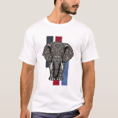 Elephant Pattern T-shirt (Voorkant)