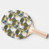 Elephant Pattern Tafeltennisbatje (Zijkant)