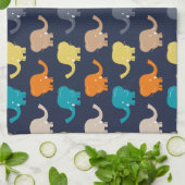 Elephant Pattern Theedoek (Gevouwen)