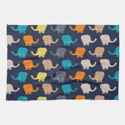 Elephant Pattern Theedoek (Horizontaal)