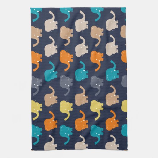 Elephant Pattern Theedoek (Verticaal)