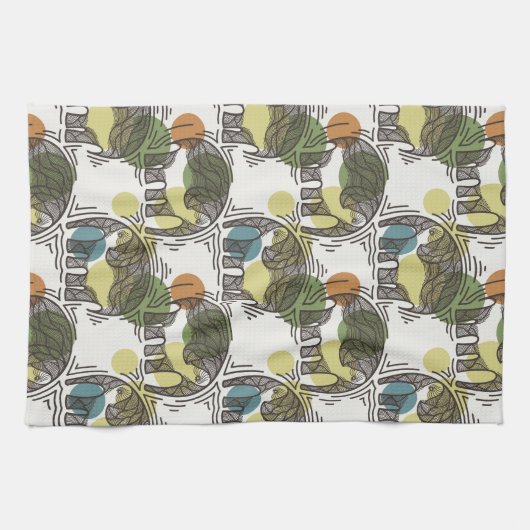 Elephant Pattern Theedoek (Horizontaal)