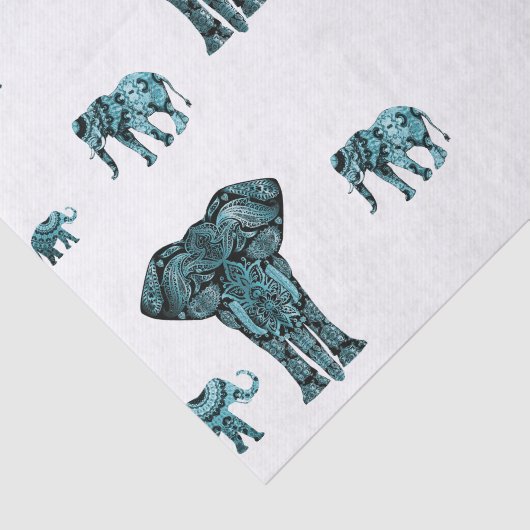 Elephant Pattern Tissuepapier (Detail)