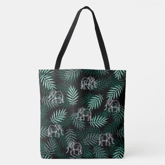 Elephant Pattern Tote Bag (Voorkant)