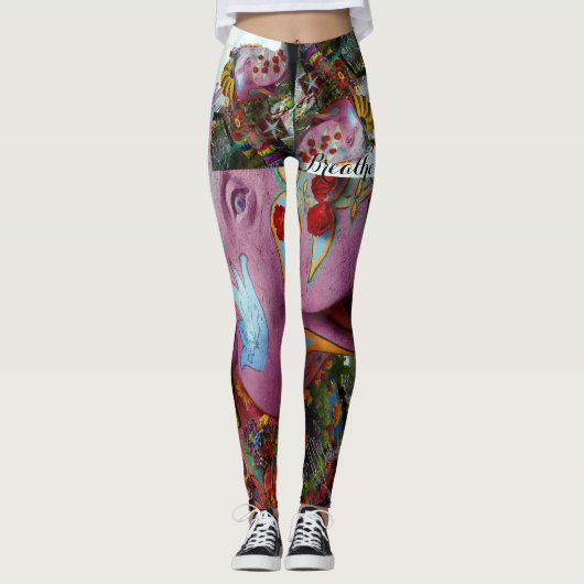 Elephant Peace Yoga-Leggings Leggings (Voorkant)