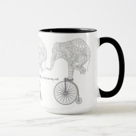 Elephant Penny Farthing Bicycle Balance Mok