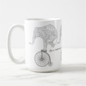 Elephant Penny Farthing Bicycle Balance Mok (Links)