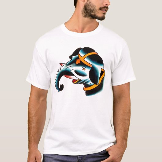 Elephant Percy Waters schilderij van Gentle T-shirt (Voorkant)