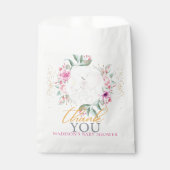 Elephant Personalized Elegant girl baby shower Bedankzakje (Voorkant)