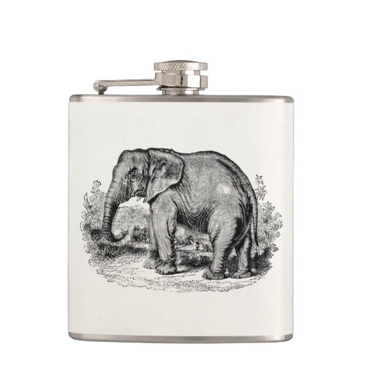  Elephant Personalized Elephanides Animals Heupfles (Voorkant)