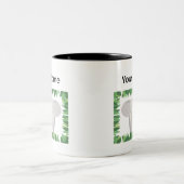 Elephant Personalized Mug Tweekleurige Koffiemok (Center)