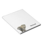 Elephant - Persoonlijke naam Notitieblok (Schuin)