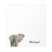Elephant - Persoonlijke naam Notitieblok (Voorkant)