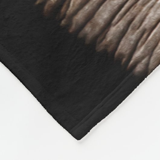 Elephant Photo Afbeelding Monogram Fleece Deken (Hoek)