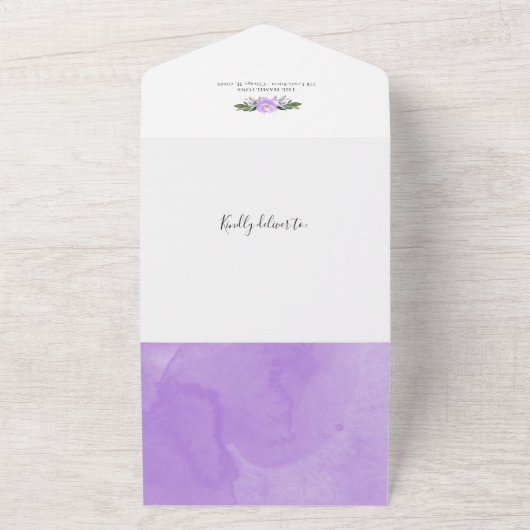 Elephant Photo Birth Notice card All In One Uitnodiging (Buitenkant)