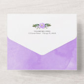 Elephant Photo Birth Notice card All In One Uitnodiging (Achterkant)