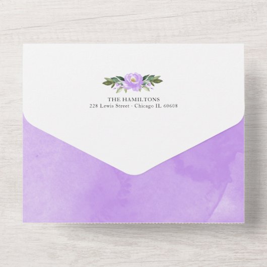 Elephant Photo Birth Notice card All In One Uitnodiging (Achterkant)