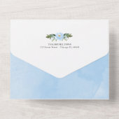 Elephant Photo Birth Notice card All In One Uitnodiging (Achterkant)