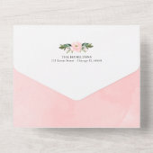 Elephant Photo Birth Notice card All In One Uitnodiging (Achterkant)