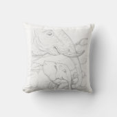 Elephant pillow kussen (Voorkant)
