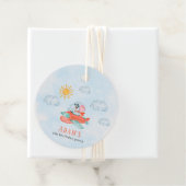 Elephant Pilot Birthday-labels Bedankjes Labels (In situ)