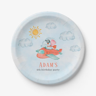 Elephant Pilot Birthday party Paper Bord