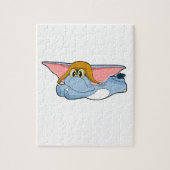 Elephant Pilot Pilot pet Legpuzzel (Verticaal)