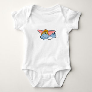 Elephant Pilot Pilot pet Romper