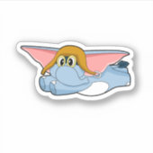 Elephant Pilot Pilot pet Sticker (Voorkant)