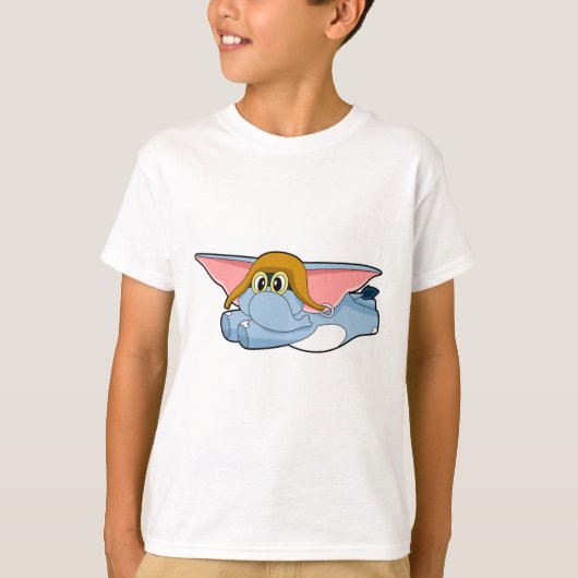 Elephant Pilot Pilot pet T-shirt (Voorkant)