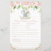 Elephant Pink Floral Baby (Voorkant)