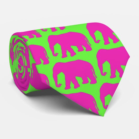 Elephant Pink Stropdas (Opgerold)