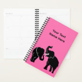 Elephant Planner met aangepaste tekst en kleur (Display)