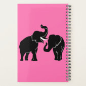 Elephant Planner met aangepaste tekst en kleur (Achterkant)