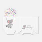 Elephant Poker Stippen Birthday Bedankdoosjes (Uitgevouwen)