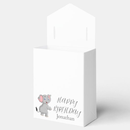 Elephant Poker Stippen Birthday Bedankdoosjes (Geopend)