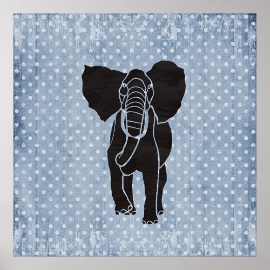 Elephant Polka Poster (Voorkant)