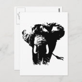 Elephant Pop Art Briefkaart (Voorkant / Achterkant)