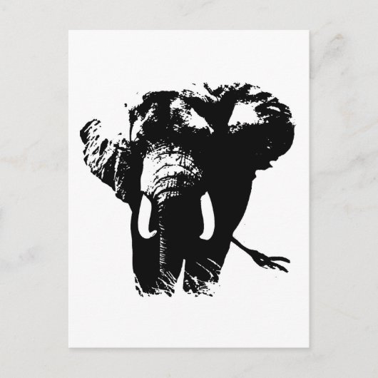 Elephant Pop Art Briefkaart (Voorkant)