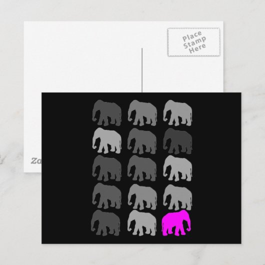 Elephant PopArt Gifts Briefkaart (Voorkant / Achterkant)
