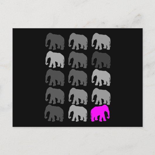 Elephant PopArt Gifts Briefkaart (Voorkant)