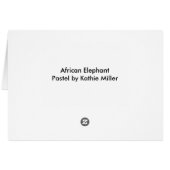 Elephant Portrait (Achterkant Horizontaal)