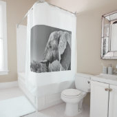 Elephant portret douchegordijn (In situ)