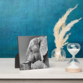 Elephant portret fotoplaat (Insitu)