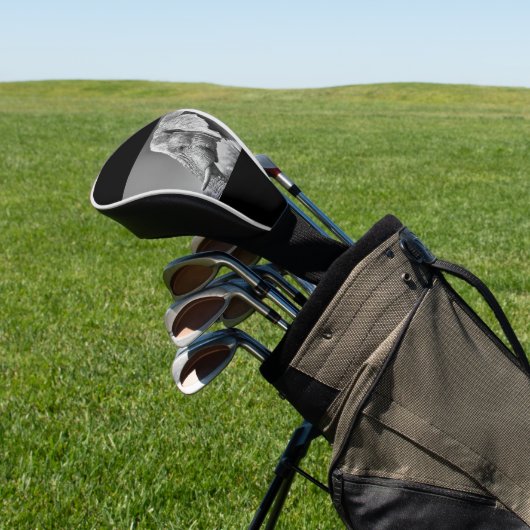 Elephant portret golfheadcover (Insitu)
