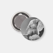 Elephant portret magneet (Voorkant / Achterkant)