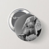 Elephant portret ronde button 5,7 cm (Voorkant /achterkant)