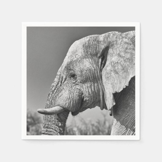 Elephant portret servet (Voorkant)
