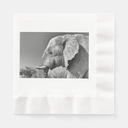 Elephant portret servet (Voorkant)