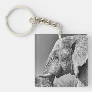 Elephant portret sleutelhanger